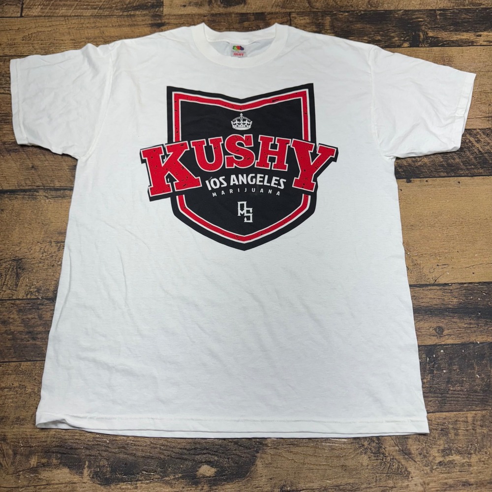 Fruit‎ of the Loom Graphic T-Shirt Kushy Los Angeles Marijuana XL Maryjane
